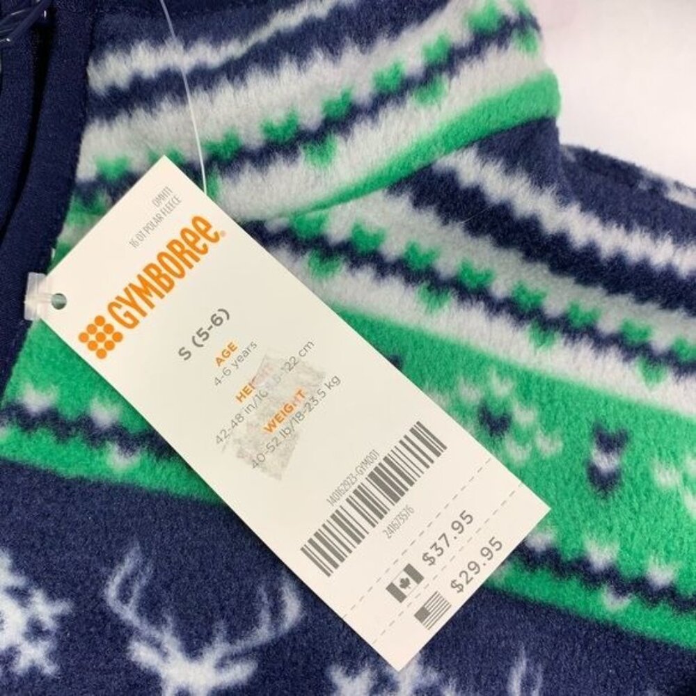 GYMBOREE BOY FLEECE PULLOVER 5-6 - Picture 2 of 7